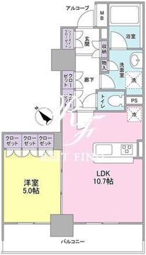 ラサンテ五反田 904 間取り図