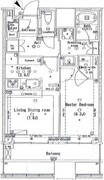 キャピタルゲートプレイス T-1707 間取り図
