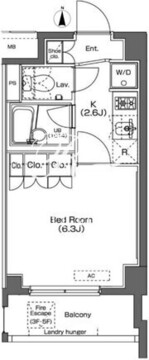 プラウドフラット学芸大学 402 間取り図