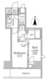 レジディア三軒茶屋3 805 間取り図