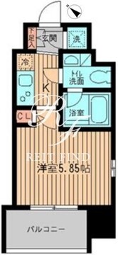 レジディア大森 203 間取り図