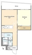 ＢｌｕＲｏｃｋ神楽坂 304 間取り図