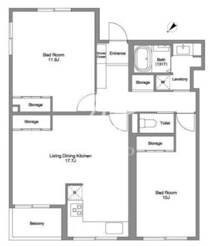 コンフォリア千石 311 間取り図