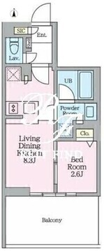クレストコート東陽町 207 間取り図
