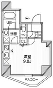 ジェノヴィア蒲田スカイガーデン 801 間取り図