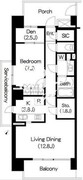 ブリリアイスト三軒茶屋 B-213 間取り図