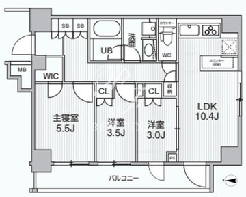 アリビス綾瀬 101 間取り図