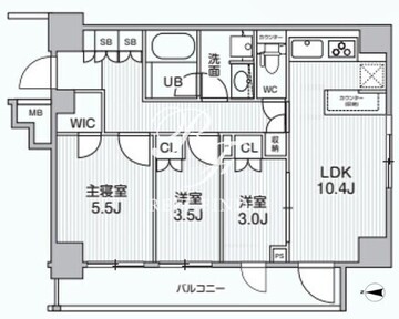 アリビス綾瀬 201 間取り図