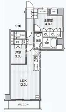 アリビス綾瀬 103 間取り図