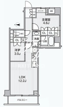 アリビス綾瀬 203 間取り図