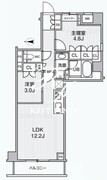 アリビス綾瀬 303 間取り図