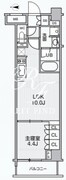 アリビス綾瀬 304 間取り図