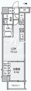 アリビス綾瀬 405 間取り図