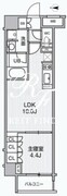 アリビス綾瀬 505 間取り図