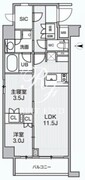 アリビス綾瀬 406 間取り図