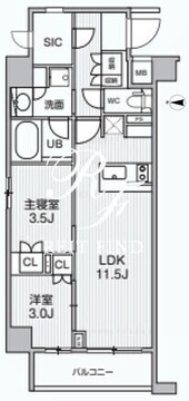 アリビス綾瀬 506 間取り図