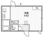 アレーロ代々木 205 間取り図