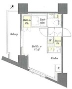 プライムメゾン板橋 1701 間取り図