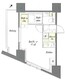プライムメゾン板橋 1701 間取り図