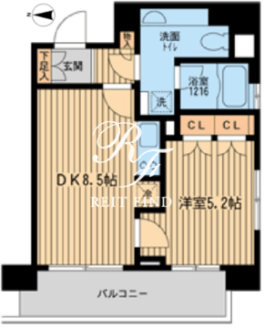 ラクラス田町 503 間取り図
