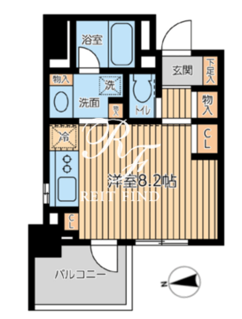 シティスパイア芝公園 403 間取り図