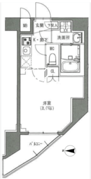 エスレジデンス雑司が谷 705 間取り図
