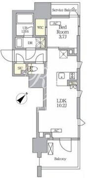 テラス神田猿楽町 305 間取り図