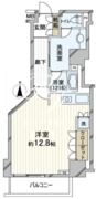 フィールA渋谷 1301 間取り図