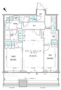 パークタワー勝どき S-1621 間取り図