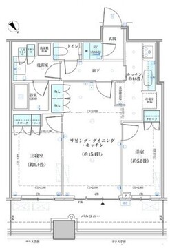 パークタワー勝どき S-1621 間取り図
