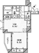 クリオ渋谷ラ・モード 605 間取り図