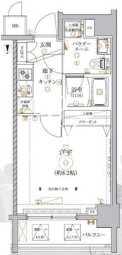 レアライズ高田馬場 201 間取り図