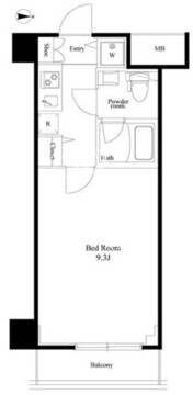 ログ都庁前 103 間取り図