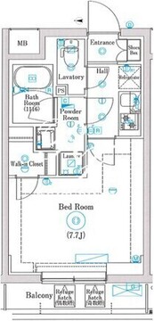 マインドお花茶屋 405 間取り図