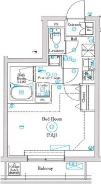 マインドお花茶屋 102 間取り図