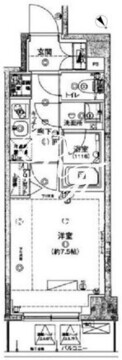 ハーモニーレジデンス水天宮前 503 間取り図
