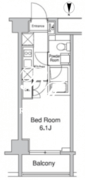 プラウドフラット蒲田2 810 間取り図