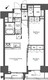 コンフォリア滝野川 1307 間取り図
