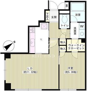 エスペランサ南青山 102 間取り図