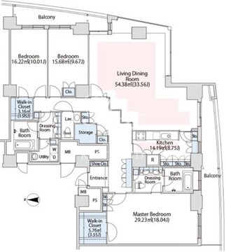 ラ・トゥール汐留 5003 間取り図