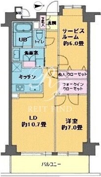 カスタリア目白 302 間取り図