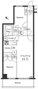 プライマル小石川 402 間取り図