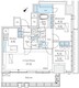プラウドタワー渋谷 1705 間取り図