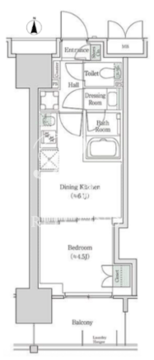 ブルックサイドレジデンス木場 606 間取り図