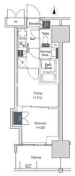 ブルックサイドレジデンス木場 607 間取り図