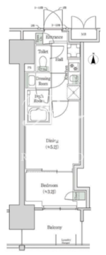 ブルックサイドレジデンス木場 608 間取り図