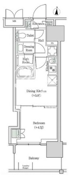 ブルックサイドレジデンス木場 615 間取り図