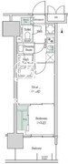 ブルックサイドレジデンス木場 618 間取り図