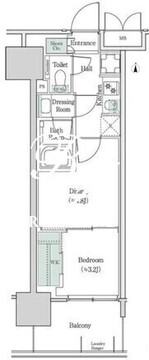ブルックサイドレジデンス木場 618 間取り図
