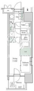 ブルックサイドレジデンス木場 625 間取り図